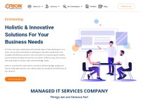 Desktop screenshot for orionesolutions.com