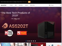 Desktop screenshot for asustor.com