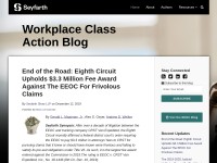 Desktop screenshot for workplaceclassaction.com