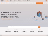 Desktop screenshot for ethermine.org