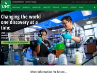 Desktop screenshot for unt.edu