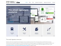 Desktop screenshot for mail-signatures.com
