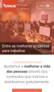 How 7graus.com looks like on a mobile device such as an iPhone.