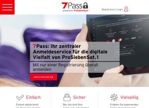 How 7pass.de looks like on a tablet such as an iPad.