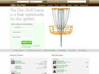 Desktop screenshot for discgolfscene.com