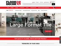 Desktop screenshot for flooranddecor.com
