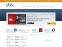 Desktop screenshot for sans.org
