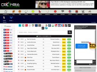 Desktop screenshot for cricfree.stream