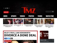 Desktop screenshot for tmz.com