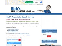 Desktop screenshot for ricksfreeautorepairadvice.com