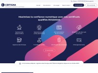 Desktop screenshot for certigna.fr