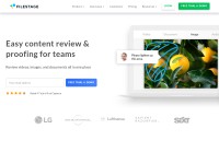 Desktop screenshot for filestage.io