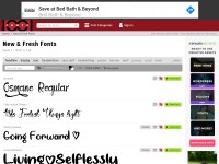 Desktop screenshot for 1001fonts.com