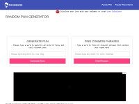 Desktop screenshot for pun-generator.com