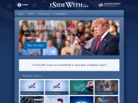 Desktop screenshot for isidewith.com