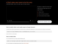 Desktop screenshot for html5media.info