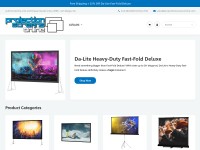 Desktop screenshot for projectionscreensonline.com