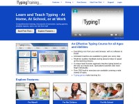 Desktop screenshot for typingtraining.com