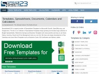 Desktop screenshot for spreadsheet123.com