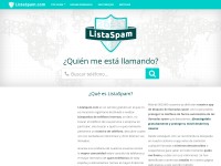Desktop screenshot for listaspam.com