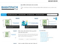 Desktop screenshot for bhxhtphcm.com