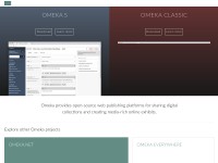 Desktop screenshot for omeka.org