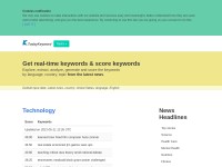 Desktop screenshot for todaykeyword.com