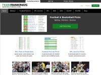 Desktop screenshot for teamrankings.com