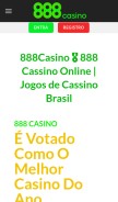 How 888casinobr.com looks like on a mobile device such as an iPhone.