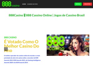 How 888casinobr.com looks like on a tablet such as an iPad.