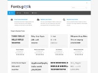 Desktop screenshot for fontsgeek.com