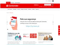 Desktop screenshot for santander.pt
