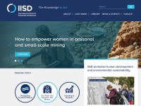 Desktop screenshot for iisd.org
