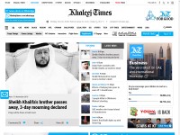 Desktop screenshot for khaleejtimes.com