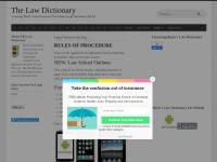 Desktop screenshot for thelawdictionary.org