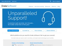 Desktop screenshot for drakesoftware.com