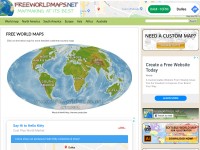 Desktop screenshot for freeworldmaps.net