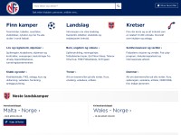 Desktop screenshot for fotball.no