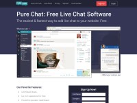 Desktop screenshot for purechat.com