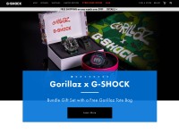 Desktop screenshot for gshock.com