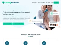Desktop screenshot for caringhumans.com.au