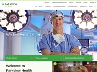 Desktop screenshot for parkview.com