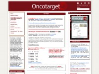 Desktop screenshot for oncotarget.com