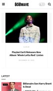 How 8o8wave.com looks like on a mobile device such as an iPhone.