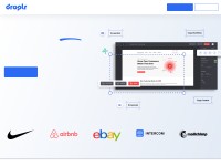 Desktop screenshot for droplr.com
