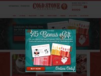 Desktop screenshot for coldstonecreamery.com