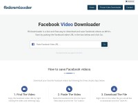 Desktop screenshot for fbdownloader.net