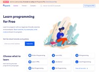 Desktop screenshot for programiz.com
