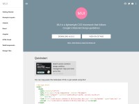 Desktop screenshot for muicss.com