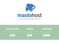 Desktop screenshot for mastohost.com